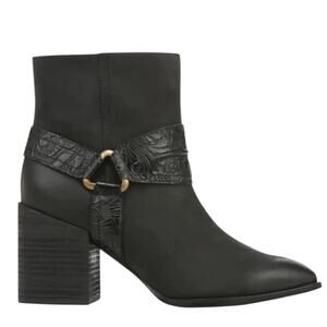 NWOT Vionic Vienne Carnelia Over the Ankle Black Boots Sz 9